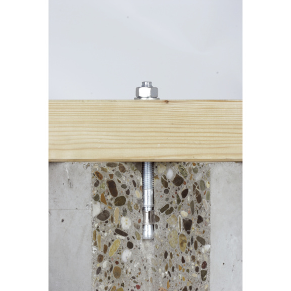 Stud anchor B, galvanised - Stud anchor B, zinc-plated, clamping thickness 60 mm, ETA approval, M 16 x 180