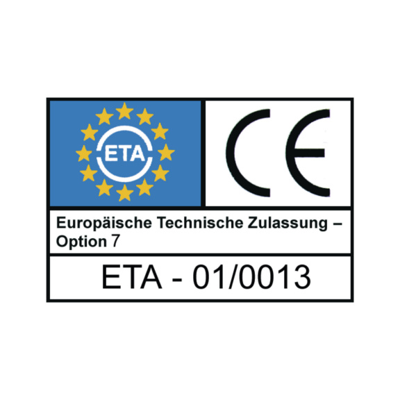 Stud anchor B, galvanised - Stud anchor B, zinc-plated, clamping thickness 60 mm, ETA approval, M 16 x 180