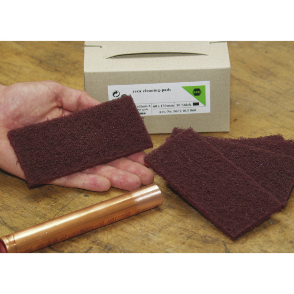 Tampons à texture abrasive - Tampons texture abrasive marron largeur 60mm longueur 130mm grain 120