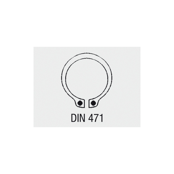 Sicherungsringe DIN 471 für Wellen