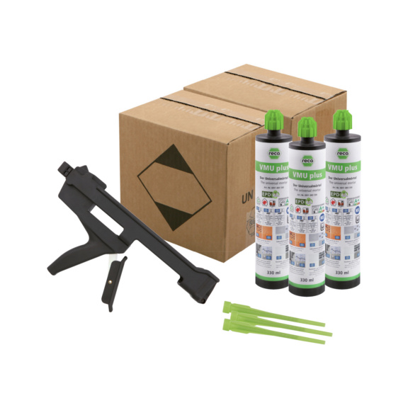 Injektionsmörtel VMU plus + Auspresspistole Aktionspaket