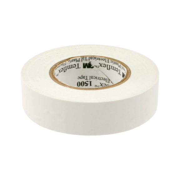 PVC Elektro Isolierband - PVC-Elektro-Isolierband weiss 19 mm x 20 m