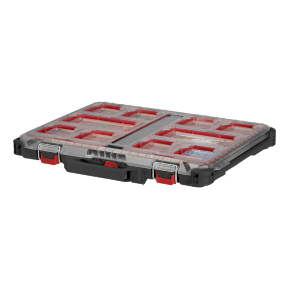 Modulares Aufbewahrungssystem Organiser Milwaukee PACKOUT - Milwaukee PACKOUT Organiser Slim, inkl. Sortierboxen