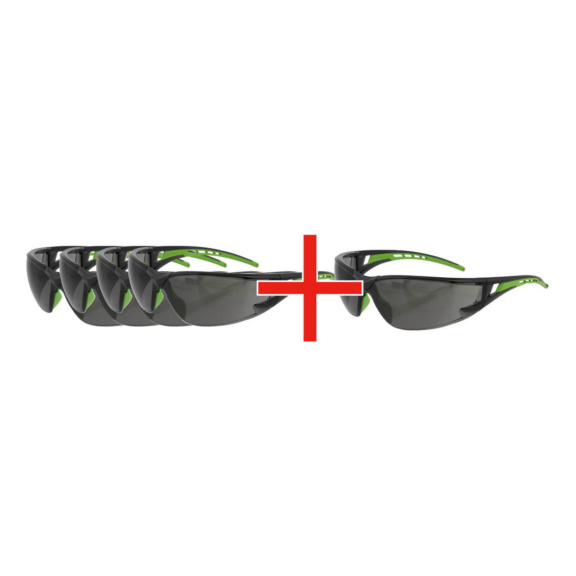 B&uuml;gelschutzbrille Racer 2.0 5 f&uuml;r 4 - B&uuml;gelschutzbrille Racer 2.0 grau  5f&uuml;r4 5x Racer 2.0