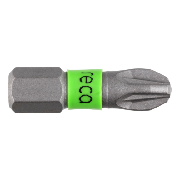 1/4 inch PZ recess torsion bit - RECA torsion bit 1/4 inch 25 mm PZ 3 recessed head