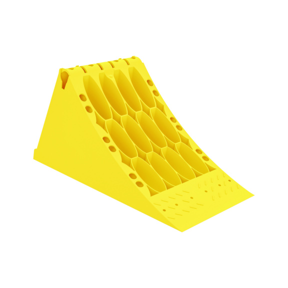 YELLOW THERMOPLASTIC CHOCK APPROVED 53 - YELLOW PLASTIC CHOCK 53