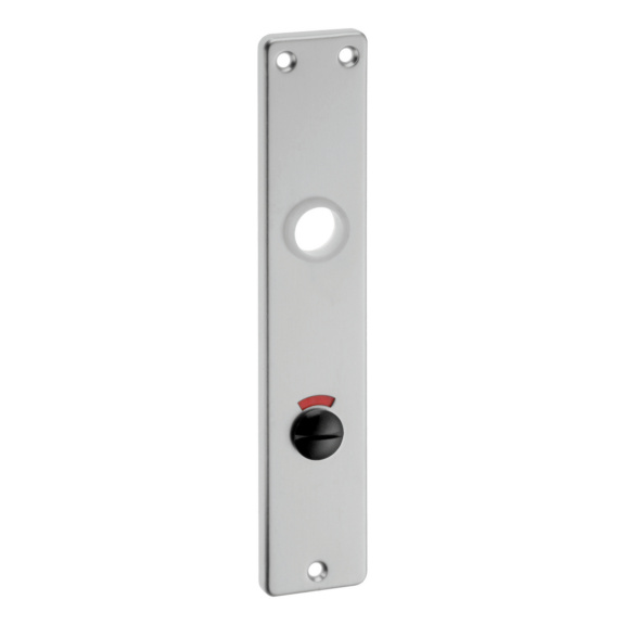 Langschilder, kantig - edi WC-Langschilderpaar 78 mm, WC/Bad, F1 silberf. P-PR