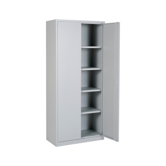 Fl&uuml;gelt&uuml;rschr&auml;nke Basic - Stahlschrank 1800x800x380 mm lichtgrau