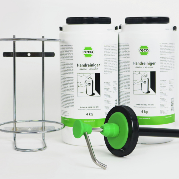 Pack pasta lavamanos + dosificador + soporte