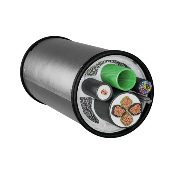 Kabelboxen WD90 rund - Feuerbeständige S90 Kabelabschottung WD90 rund 80x270 mm