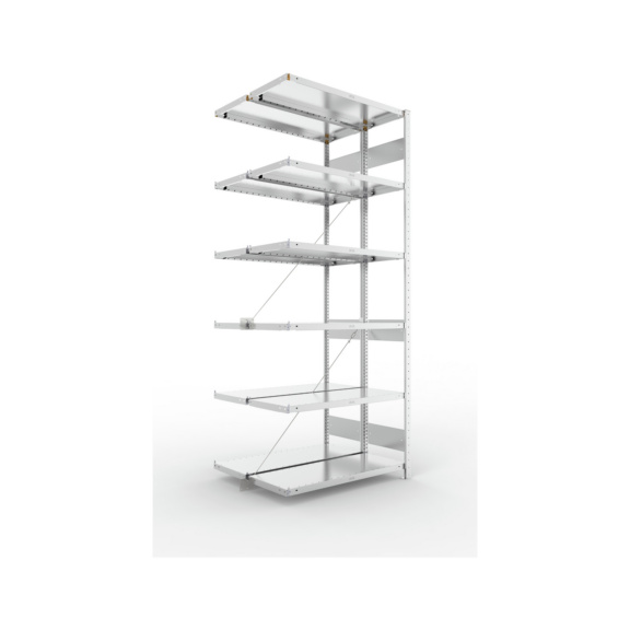 Steckregale S3 verzinkt, doppelzeilig - S3 CLIP 230 DAR 2500x1000x600 mm vzk.