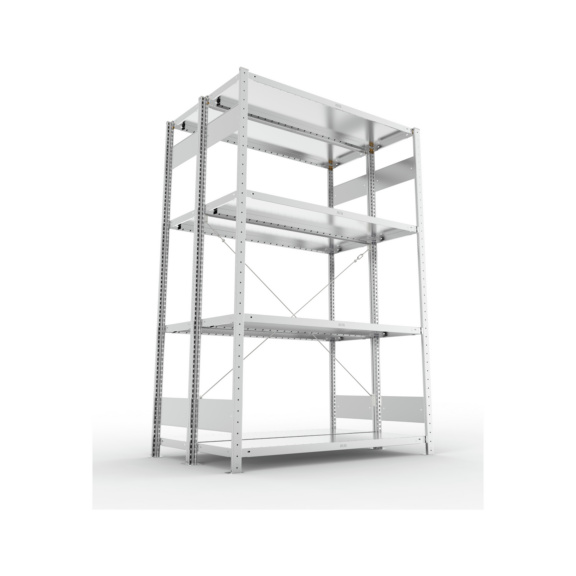 Steckregale S3 verzinkt, doppelzeilig - S3 CLIP 230 DGR 2000x1300x1000 mm vzk.