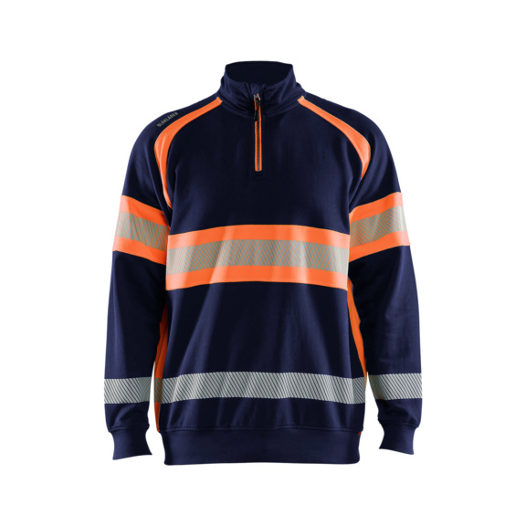 Sudadera alta visibilidad 3553 1158 - Sudadera alta visibilidad Azul marino/naranja 3553 1158 8953 S