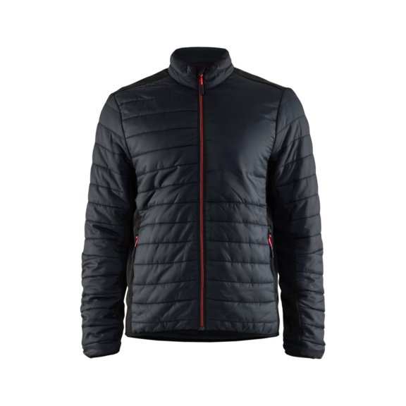 Jacke warm gef&uuml;ttert 4710 2030 - Jacke warm gef&uuml;ttert Schwarz/Rot 4710 2030 9956 M