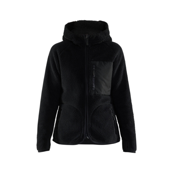 Damen Pile Jacke 4727 2955 - Damen Pile Jacke Schwarz 4727 2955 9900 L