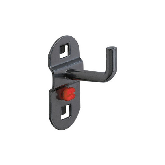 Werkzeughalter mit senkrechtem Hakenende - RasterPlan Werkzeughalter anthrazitgrau L35 senkrechtes Hakenende