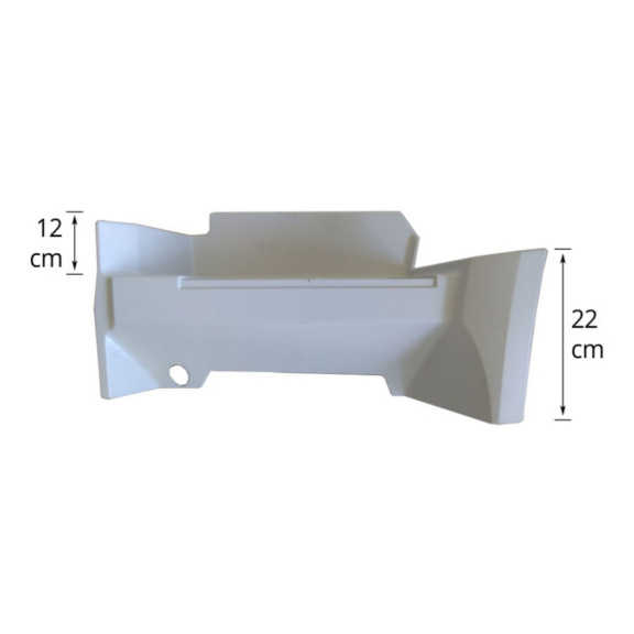 ESTRIBO DERECHO H.22 DE "ALETA BAJA" SIN ORIFICIO PARA LUZ - 