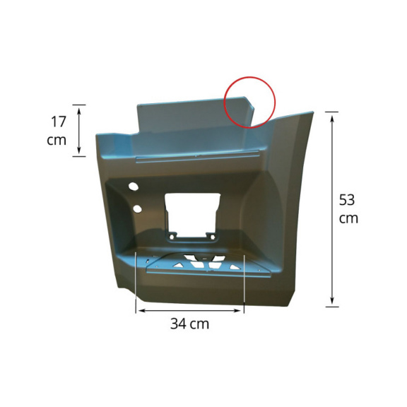 ESTRIBO - FOOTSTEP LH WITHOUT LIGHT HOLE