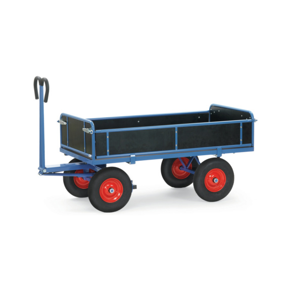 Handpritschenwagen mit 3 Bordw&auml;nden - Handpritschenwagen, 3 Bordw&auml;nde abklappbar, Ladefl&auml;che 1600 x 900 mm
