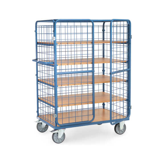 Etagenwagen mit Fl&uuml;gelt&uuml;ren - Etagenwagen mit Fl&uuml;gelt&uuml;ren 600 kg Tragkraft; Ladefl&auml;che 1000 x 600 mm