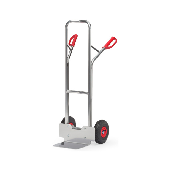 Alu-Stapelkarren mit Standardschaufel - Alu-Stapelkarre mit Luftbereifung und Standardschaufel; H&ouml;he 1300mm