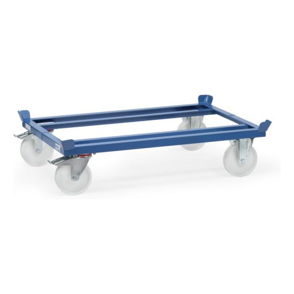 Paletten-Fahrgestelle - Paletten-Fahrgestell 1050 kg; Ladefl&auml;che: 1210 x 810 mm; Polyamidbereifung