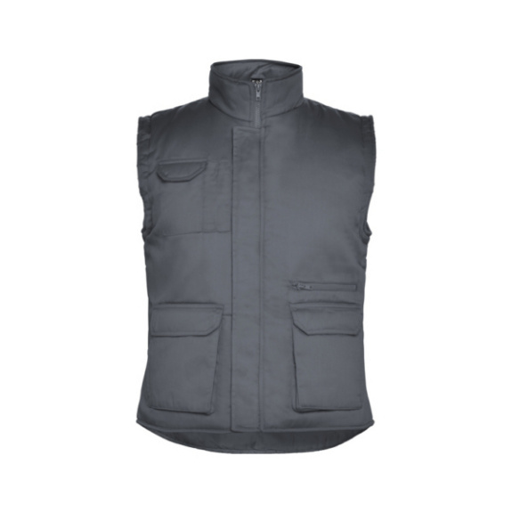 WORKER winter Monaco - WORKER - Vest, multi-pocket 100% polyester, microfibre grey size XXL