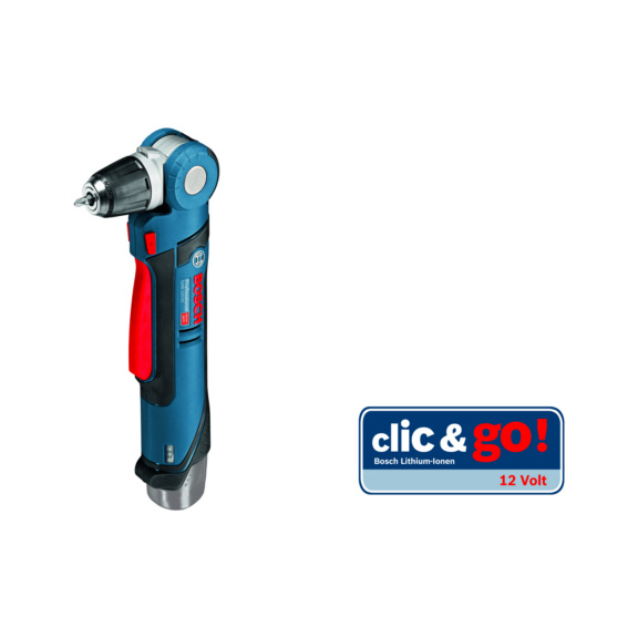 Akku-Winkelbohrmaschine BOSCH 12V GWB 12V-10 - BOSCH Clic&Go GWB 12V-10 Sologer&auml;t in L-Boxx Orgnr.0601390909