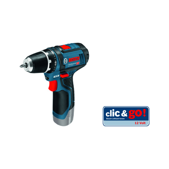 Akku-Bohrschrauber BOSCH 12V GSR 12V-15 - BOSCH GSR 12V-15 Bohrschrauber solo in L-Boxx Orgnr.060186810D