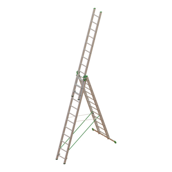 Allzweckleitern - RECA Alu-Allzweckleiter 3-teilig mit Traverse 3x12 Sprossen