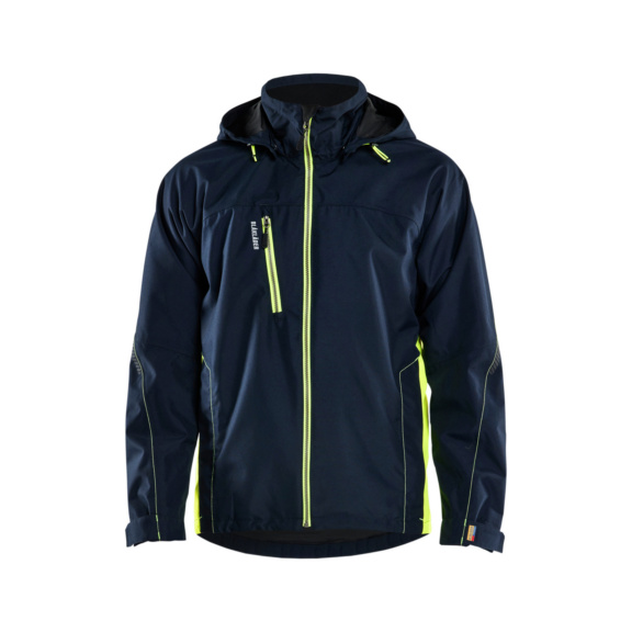 Shell Jacke 4790 1977 - Shell Jacke Dkl. Marineblau/High Vis Gelb 4790 1977 8633 L