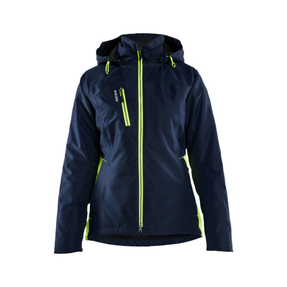 Damen Funktionsjacke leicht gef&uuml;ttert 4972 1977 - Damen Funktionsjacke leicht gef. Dkl. Marineblau/HiVis Gelb 4972 1977 8633 L