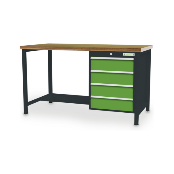 Kastenwerkb&auml;nke - RECA Kastenwerkbank 2000x750x859 mm (BxTxH) mit 4 Schubladen