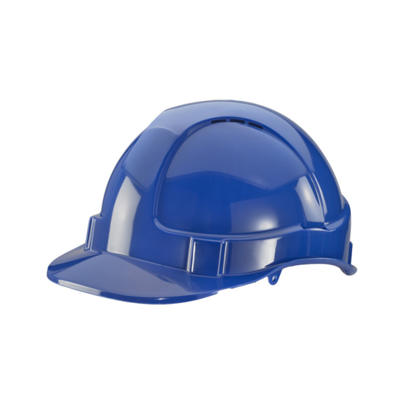 Economy safety helmet - SAFETY  HELMET P/THENE HARNESS BLUE