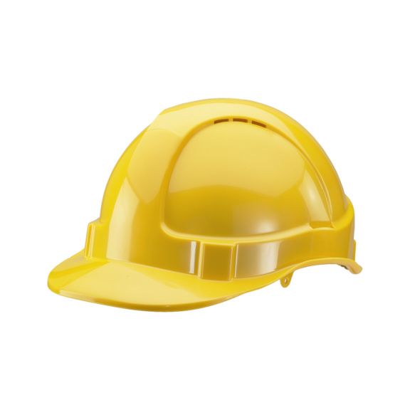 Economy safety helmet - SAFETY  HELMET P/THENE HARNESS YELLOW