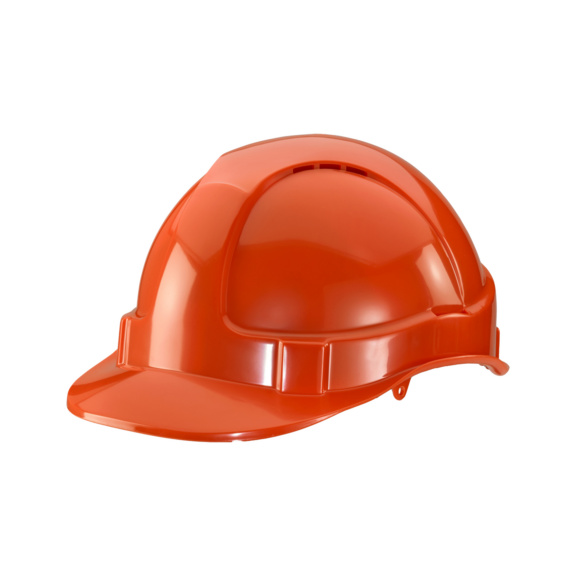 Economy safety helmet - SAFETY  HELMET P/THENE HI VIS ORANGE