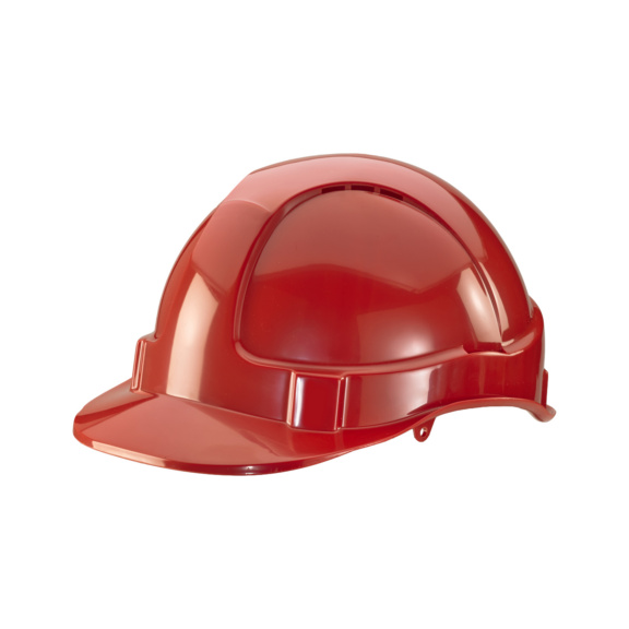 Economy safety helmet - SAFETY  HELMET P/THENE HARNESS RED