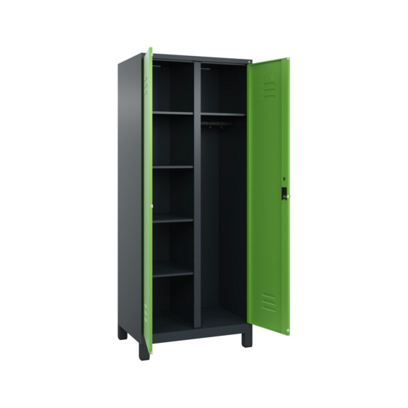 Wäsche-/Garderobenspinde bodenstehend - RECA Wäsche-/Garderobenspind 2 Abteile 1950x800x500 7016/6018