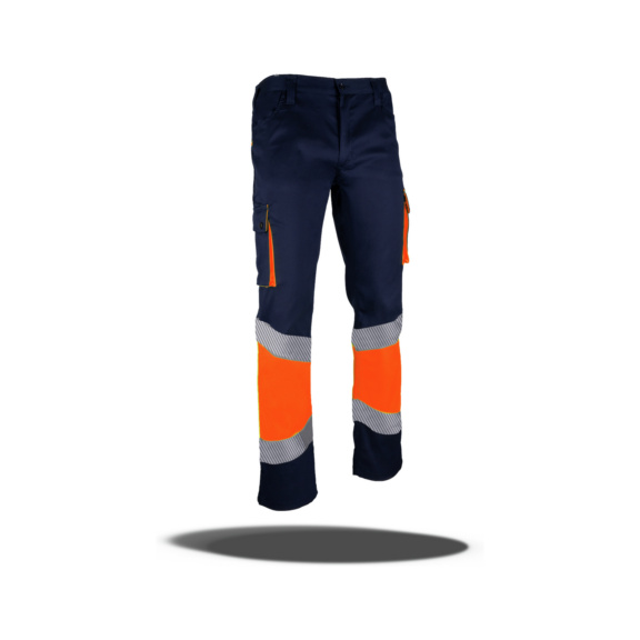 Advance SEGMENTED combined KRAKOW - HI-VIS SEGMENTED TROUSERS NAVY/ORANGE SIZE M