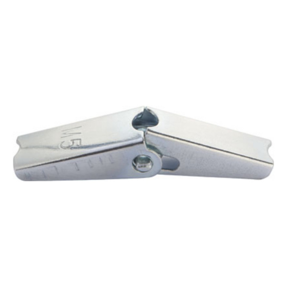 Spring toggle, zinc-plated steel - M5 toggle wings
