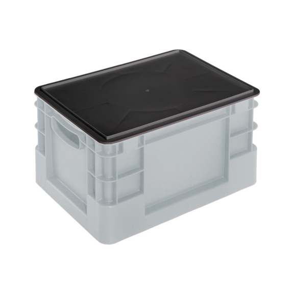 Auflagedeckel f&uuml;r Euro-Transportbeh&auml;lter - Auflagedeckel 400 x 300 mm schwarz