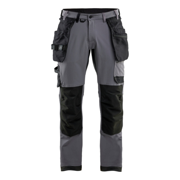 Pantalón de trabajo con elástico en 4D 1720 1645 - Handwerker Bundhose 4-Wege-Stretch Mittelgrau/Schwarz 1720 1645 9699 C150