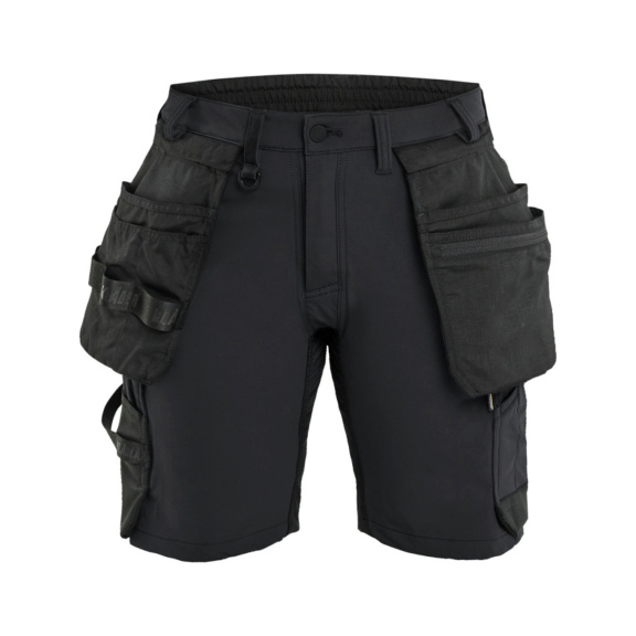 Damen Handwerkershorts 4-Wege-Stretch 7124 1645 - Damen Handwerkershorts 4-Wege-Stretch Schwarz 7124 1645 9900 C40