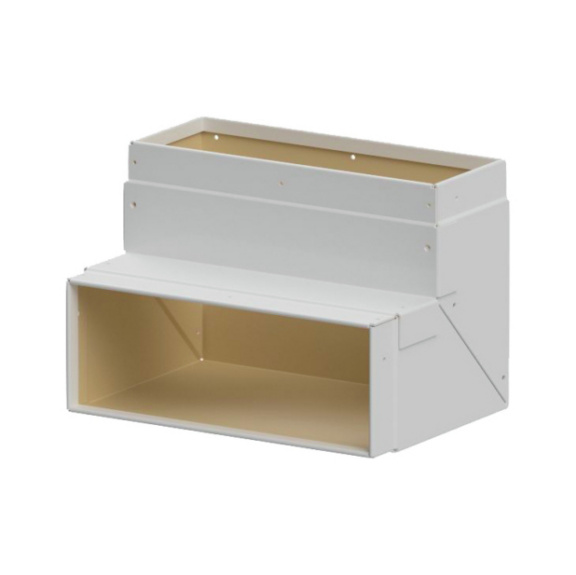 Brandschutzkanal Innenecke 90&deg; - Brandschutzkanal BKI, Innenecke 90&deg;, reinwei&szlig;, 50x40x40 mm