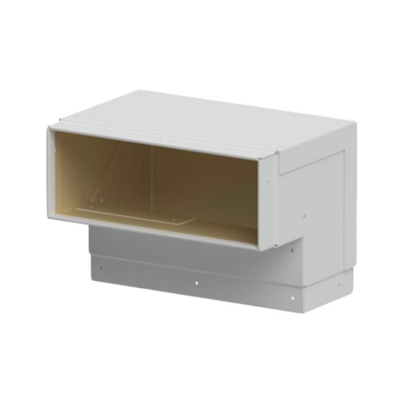 Brandschutzkanal Au&szlig;enecke 90&deg; - Brandschutzkanal BKI; Au&szlig;enecke 90&deg;, reinwei&szlig;, 50x400x120 mm