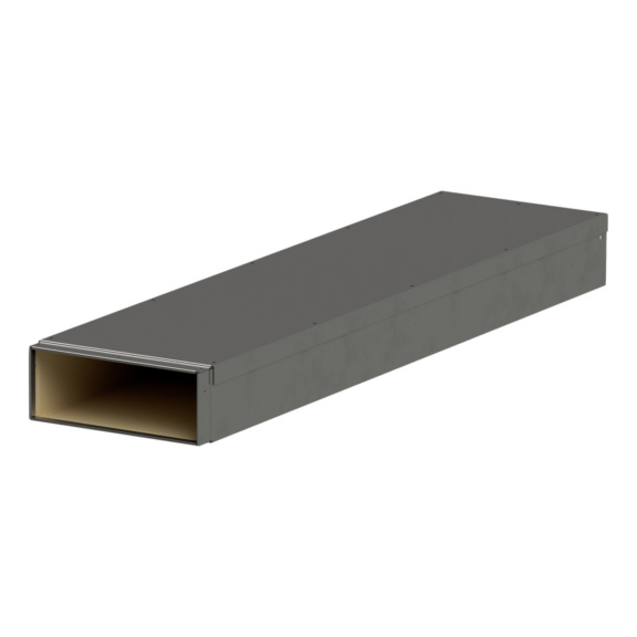 Brandschutzkanäle, gerade, Länge 1000mm - Brandschutzkanal BKI; Gerader Kanal, verzinkt, 1000x200x50 mm