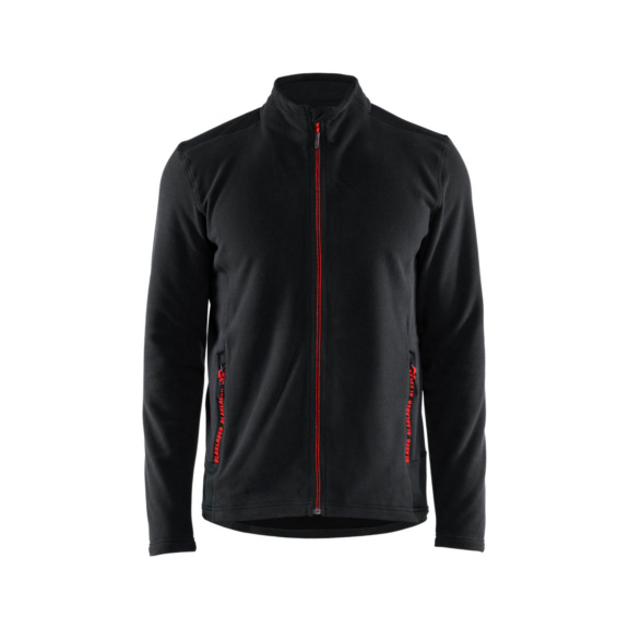 Mikrofleece-Jacke 4765 1010 - Mikrofleece-Jacke Schwarz/Rot 4765 1010 9956 XXL