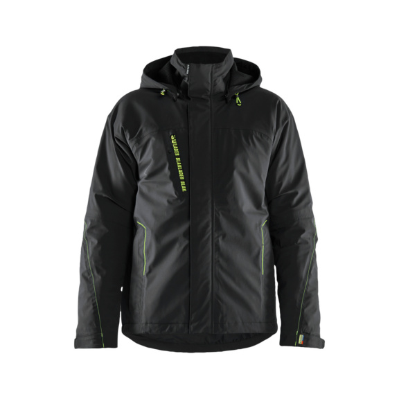 Leichte, gef&uuml;tterte Winterjacke Stretch 4484 1917 - Leichte, gef&uuml;tterte Winterjacke Stretch Schwarz/Gelb 4484 1917 9933 XL