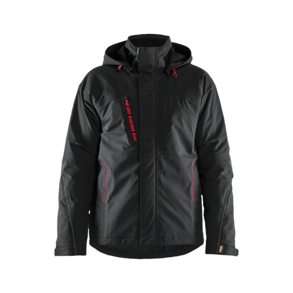 Leichte, gef&uuml;tterte Winterjacke Stretch 4484 1917 - Leichte, gef&uuml;tterte Winterjacke Stretch Schwarz/Rot 4484 1917 9956 XXL