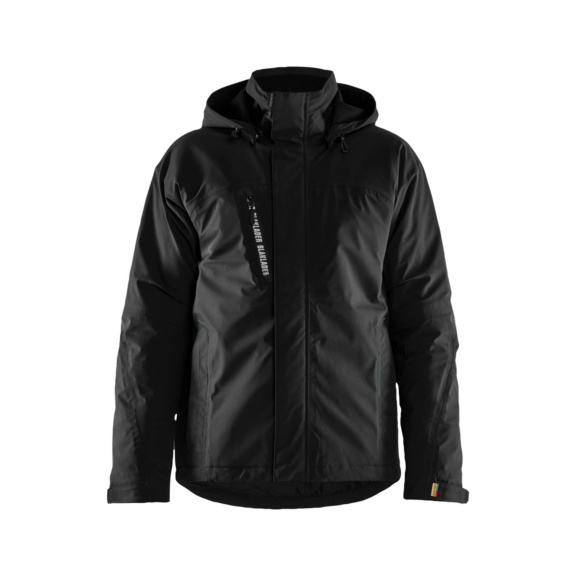 Leichte, gef&uuml;tterte Winterjacke Stretch 4484 1917 - Leichte, gef&uuml;tterte Winterjacke Stretch Schwarz/Schwarz 4484 1917 9999 XXXL